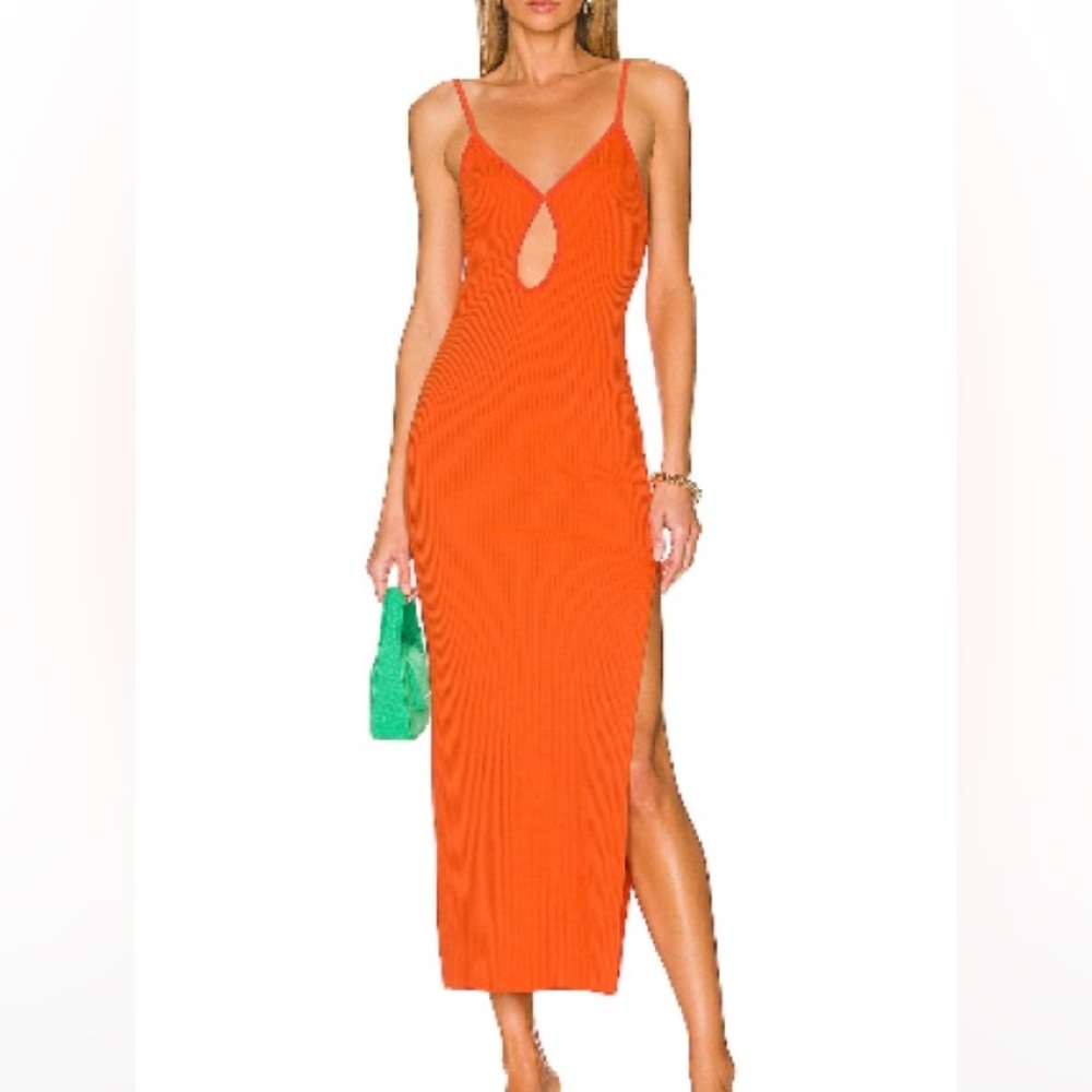 Bec+Bridge Orange Maxi Dress